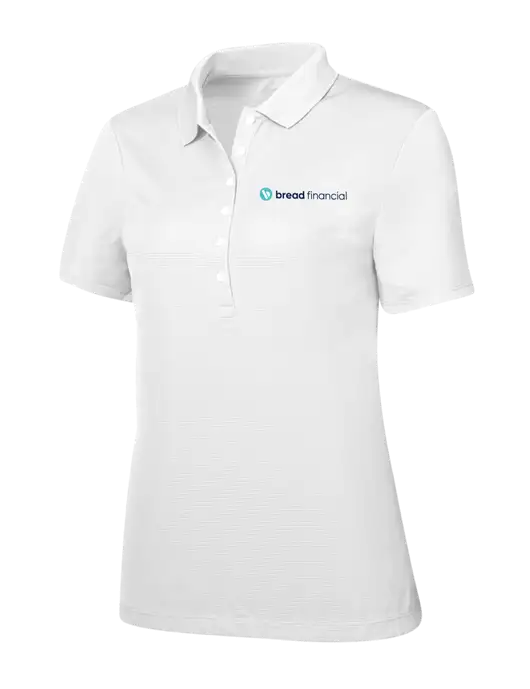 Callaway Womens Ottoman Bright White Polo w/Bread Financial Logo