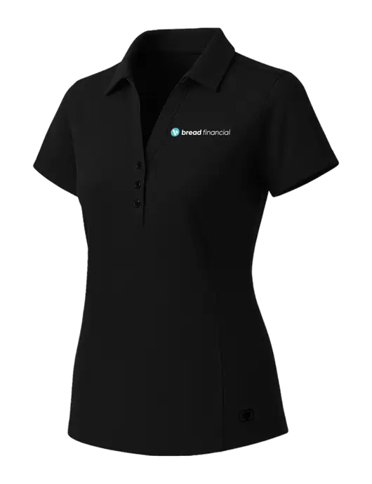 OGIO Womens Blacktop ONYX Polo w/Bread Financial Logo
