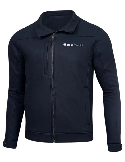 Cornerstone Navy Duck Bonded Soft Shell Jacket w/Bread Financial Logo