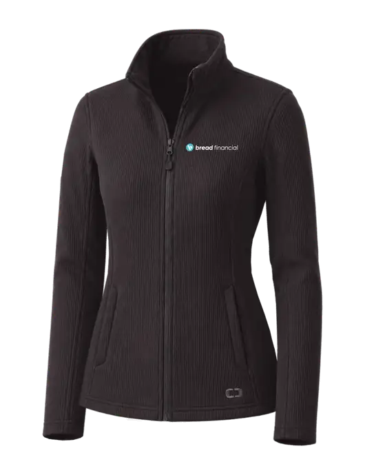 OGIO Blacktop Womens Grit Fleece Jacket w/Bread Financial Logo