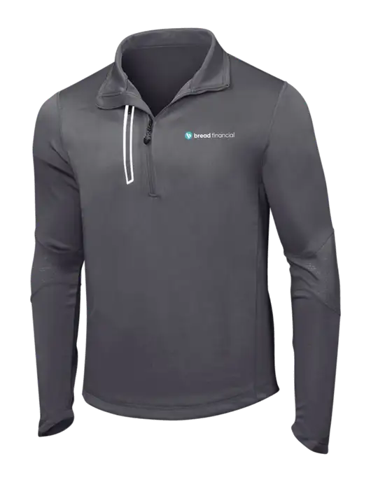 OGIO Gear Grey Endurance Fulcrum 1/4 Zip w/Bread Financial Logo
