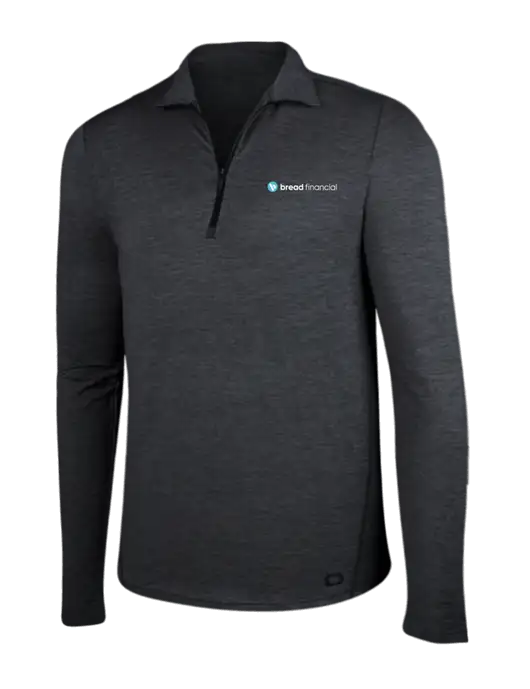 OGIO Blacktop Heather Endurance Force 1/4 Zip w/Bread Financial Logo