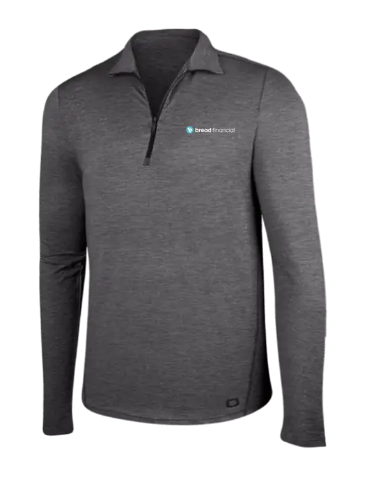 OGIO Gear Grey Heather Endurance Force 1/4 Zip w/Bread Financial Logo