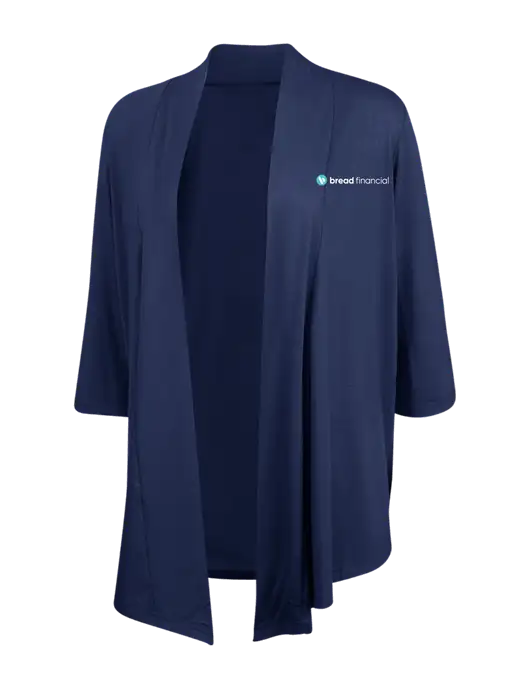 Dress Navy Blue Womens Concept Shrug w/Bread Financial Logo