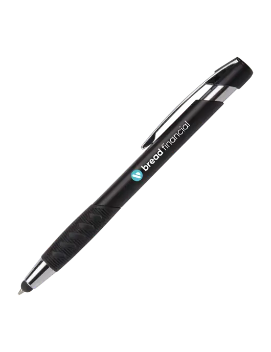 Alize Black Stylus Black Ink Pen w/Bread Financial Logo