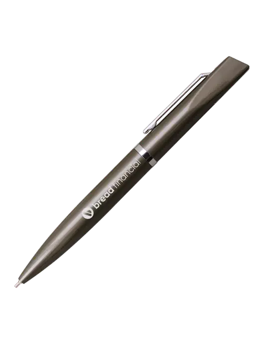 Santos Gunmetal Pen - Black Ink w/Bread Financial Logo