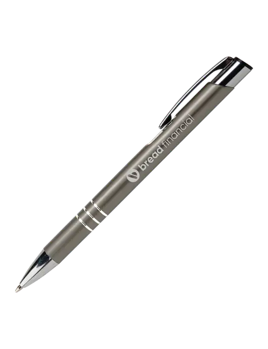 Laurent Gunmetal Pen - Black Ink w/Bread Financial Logo