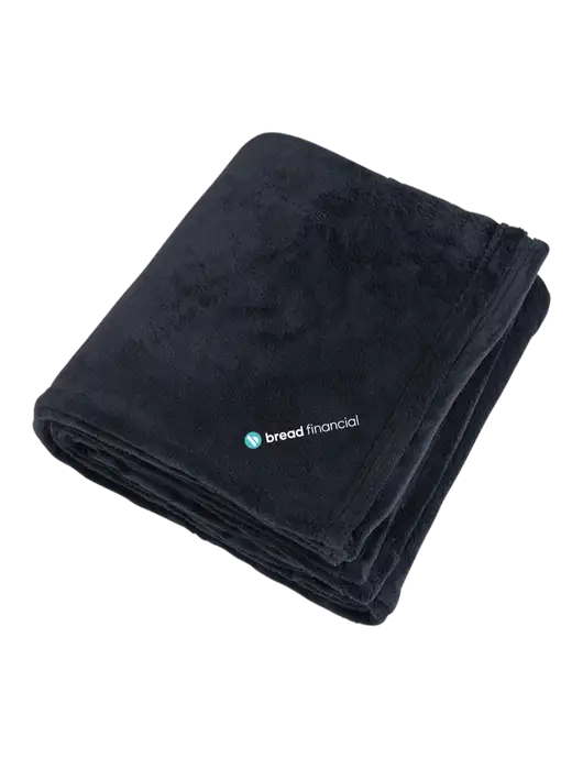 Mountain Lodge Black Blanket w/Bread Financial Logo