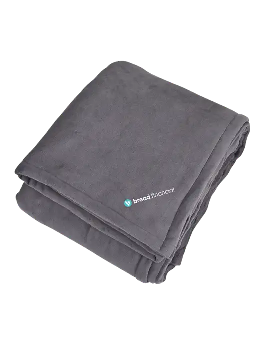 Mountain Lodge Hearth Grey Blanket  w/Bread Financial Logo