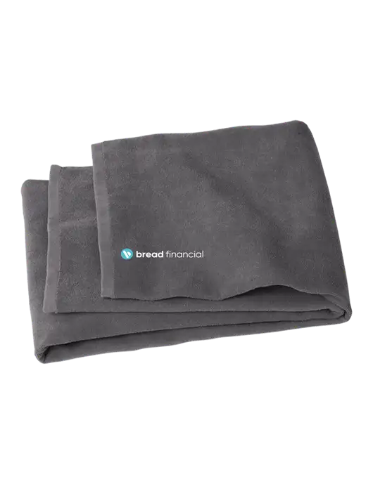 Graphite Beach Towel w/Bread Financial Logo