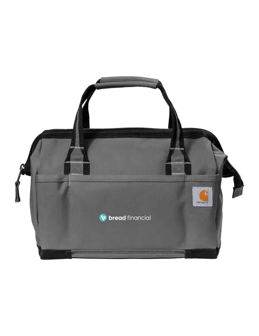 Carhartt Foundry Series 14” Grey Tool Bag w/Bread Financial Logo