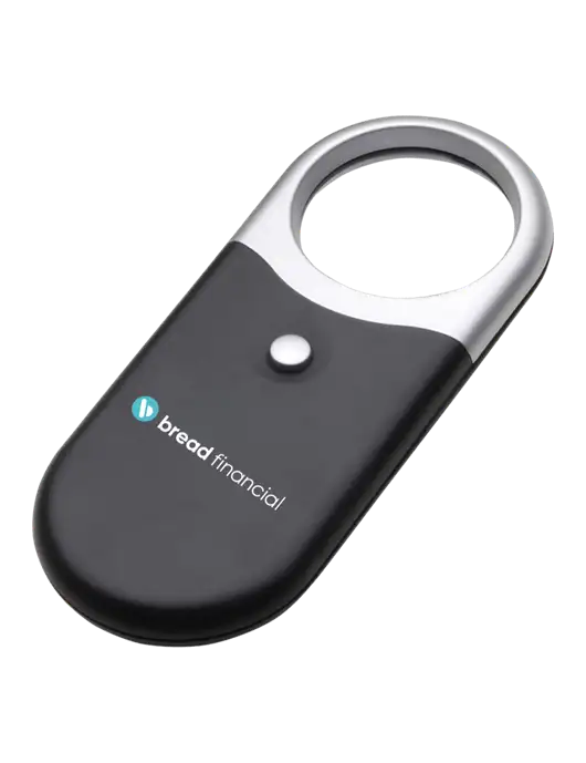 Compact Black Magnifier Light w/Bread Financial Logo
