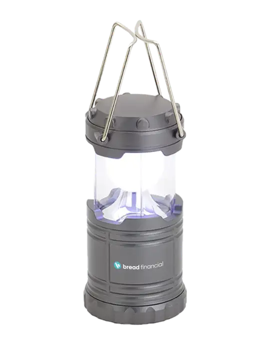Gunmetal Mini Retro Lantern w/Bread Financial Logo