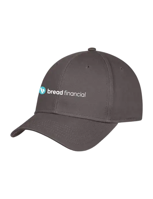 Charcoal Structured Cap Hook & Loop w/Bread Financial Logo