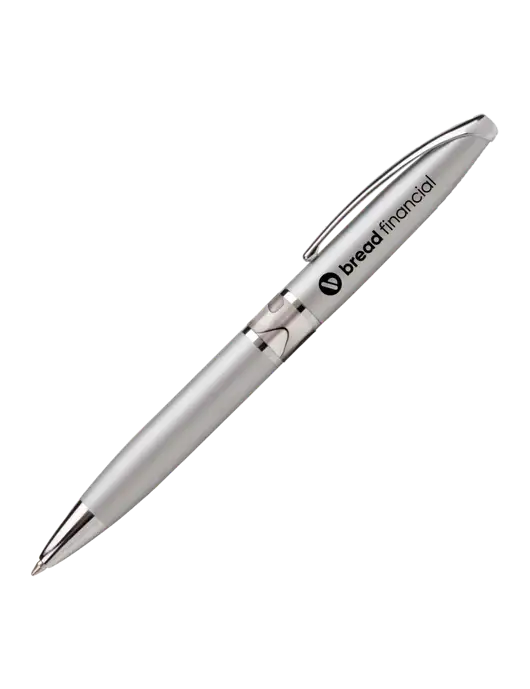 Illusion Silver Pen - Black Ink w/Bread Financial Logo
