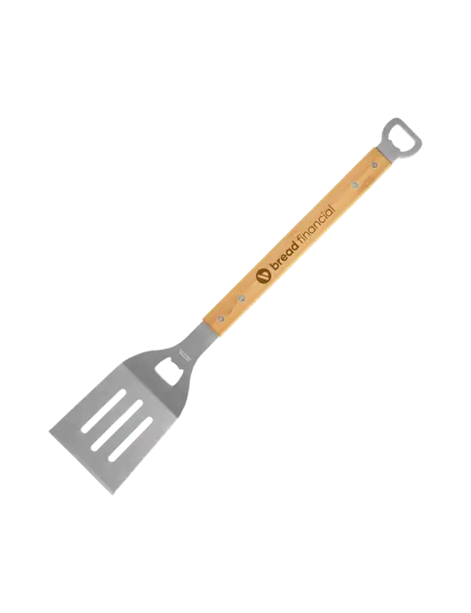 Bamboo BBQ Spatula w/Bread Financial Logo