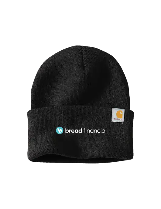 Carhartt Black Watch Cap 2.0 w/Bread Financial Logo