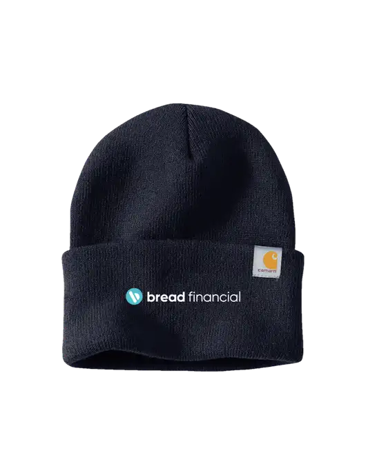 Carhartt Navy Watch Cap 2.0 w/Bread Financial Logo