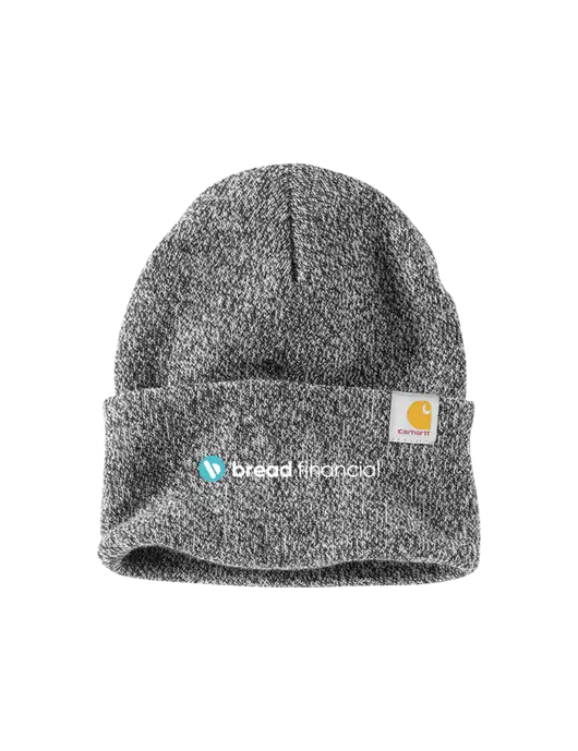 Carhartt Medium Grey Heather Watch Cap 2.0 w/Bread Financial Logo