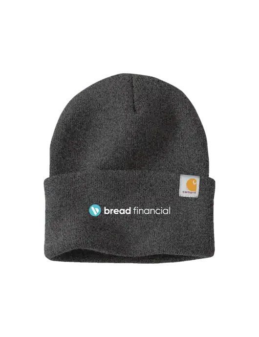 Carhartt Dark Grey Watch Cap 2.0 w/Bread Financial Logo