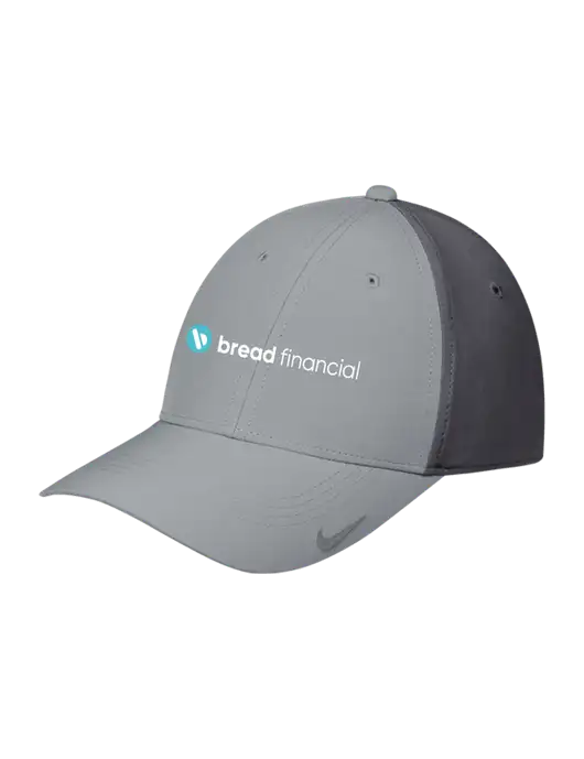 Nike Light Grey/Dark Grey Dri-FIT Legacy Cap w/Bread Financial Logo