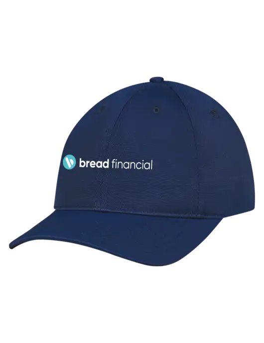 Navy Nylon Twill Performance Cap w/Bread Financial Logo
