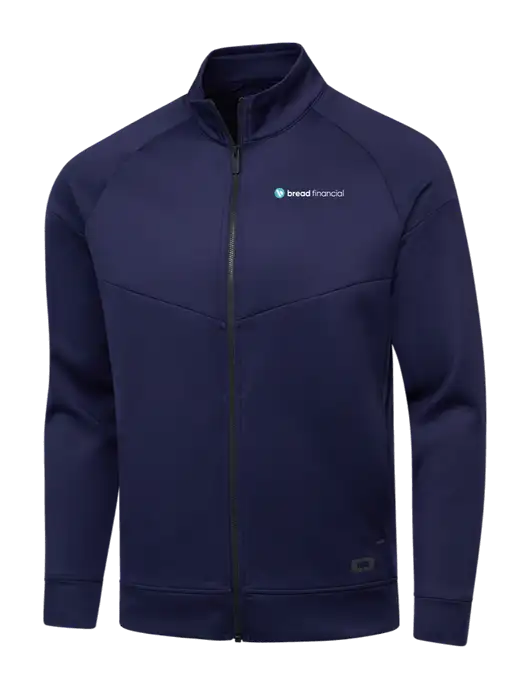 OGIO Navy Endurance Modern Performance Full-Zip w/Bread Financial Logo