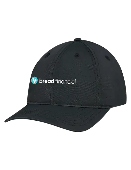 Black Nylon Twill Performance Cap w/Bread Financial Logo
