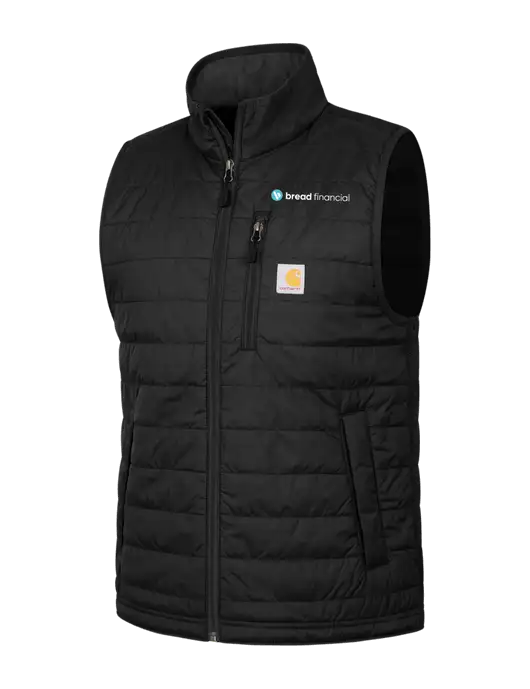 Carhartt Black Gilliam Vest w/Bread Financial Logo