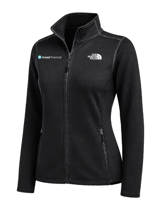 The North Face Womens Black Skyline Full-Zip Fleece Jacket w/Bread Financial Logo