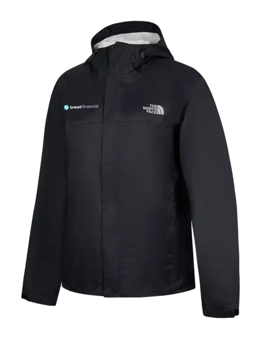 The North Face Black DryVent Rain Jacket w/Bread Financial Logo