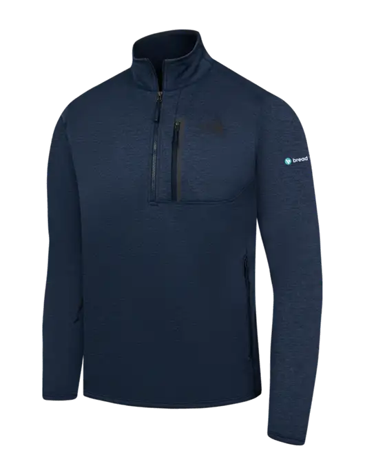 The North Face Navy Heather Skyline 1/2-Zip Fleece w/Bread Financial Logo