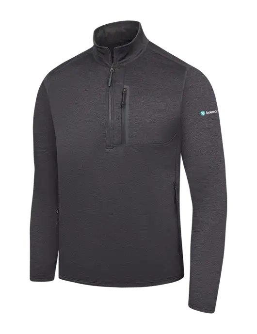 The North Face Dark Grey Heather Skyline 1/2-Zip Fleece w/Bread Financial Logo