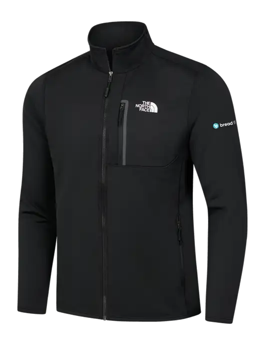 North Face Black Skyline Full-Zip Fleece Jacket w/Bread Financial Logo