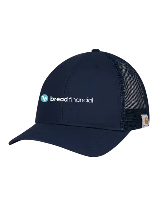 Carhartt Navy Trucker Rugged Pro Series Cap w/Bread Financial Logo