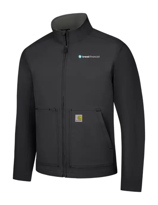 Carhartt Black Super Dux Soft Shell Jacket w/Bread Financial Logo
