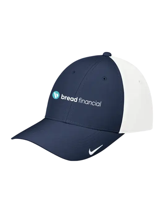 Nike Navy/White Dri-FIT Legacy Cap w/Bread Financial Logo