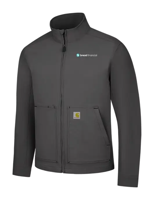 Carhartt Dark Grey Super Dux Soft Shell Jacket w/Bread Financial Logo