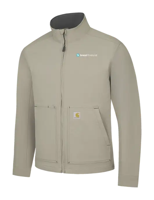 Carhartt Light  Grey Super Dux Soft Shell Jacket w/Bread Financial Logo