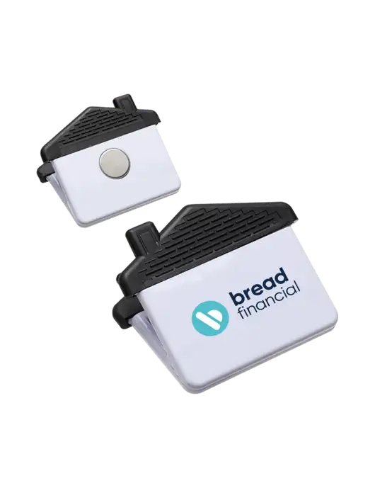 White Happy Home Power Clip

 w/Bread Financial Logo