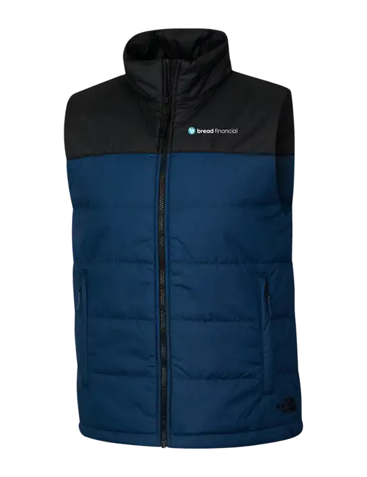The North Face Navy Everyday Insulated Vest w/Bread Financial Logo