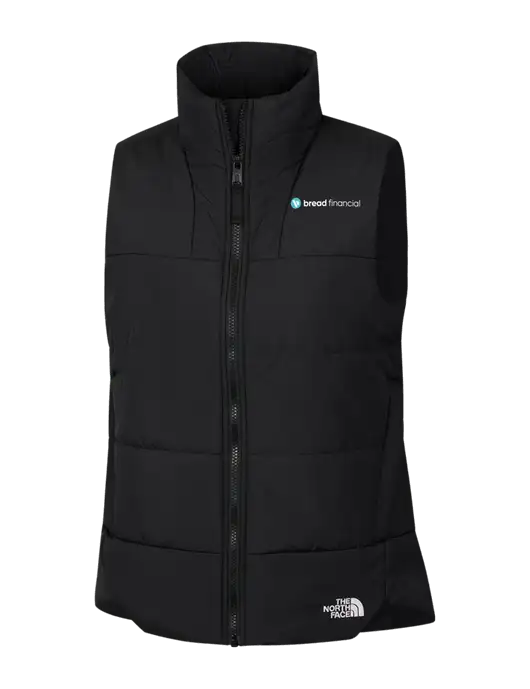 The North Face Womens Black Everyday Insulated Vest w/Bread Financial Logo