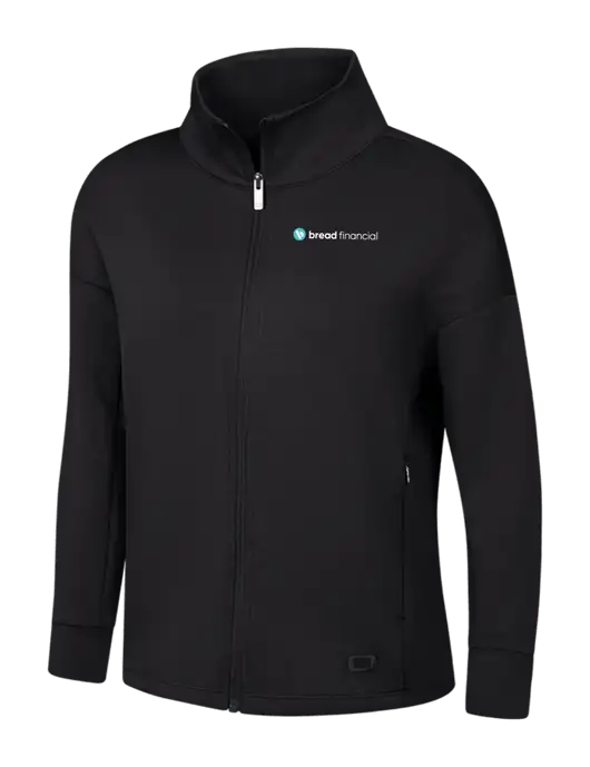 OGIO Womens Black Transcend Full-Zip w/Bread Financial Logo