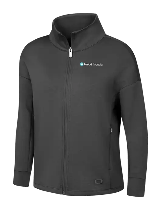 OGIO Womens Dark Grey Transcend Full-Zip w/Bread Financial Logo