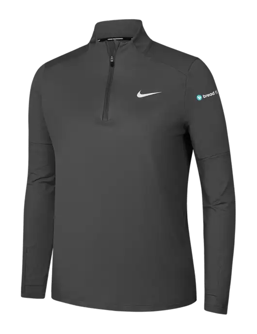 Nike Dark Grey Womens Dri-FIT Element 1/2-Zip Pullover w/Bread Financial Logo