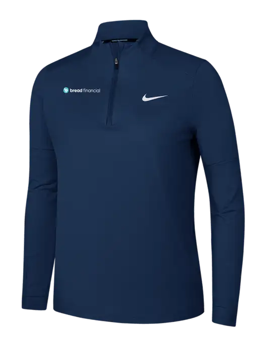 Nike Dark Navy Womens Dri-FIT Element 1/2-Zip Pullover w/Bread Financial Logo