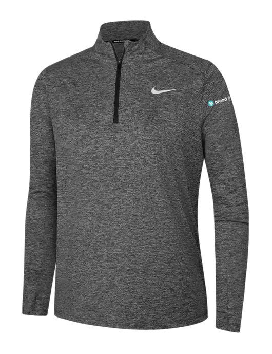 Nike Black Heather Womens Dri-FIT Element 1/2-Zip Pullover w/Bread Financial Logo