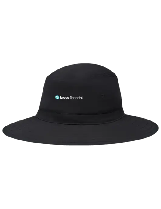 Black Booney Sun Hat w/Bread Financial Logo