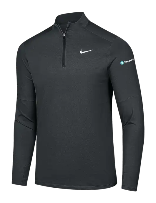 Nike Dark Grey Dri-FIT Element 1/2-Zip Pullover w/Bread Financial Logo