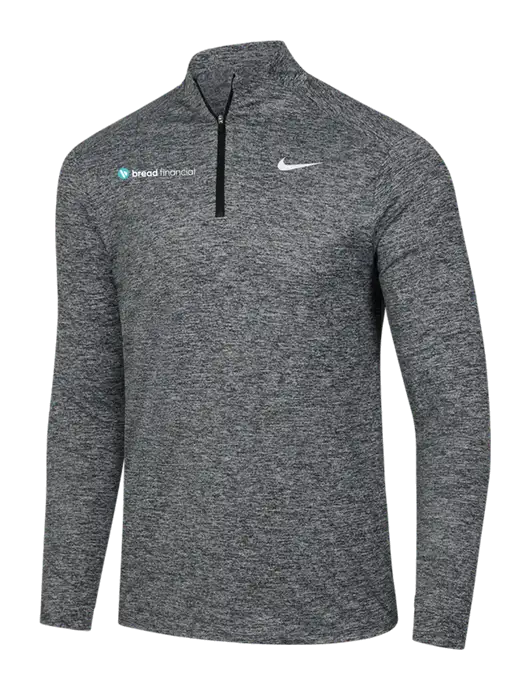 Nike Black Heather Dri-FIT Element 1/2-Zip Pullover w/Bread Financial Logo